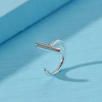 Fashion Jewelry Single Curved Pin Stud Earrings sku image 1