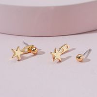 Qingdao Davey European And American Fashion Jewelry Xingx Two Ways Stud Earrings Girls Earrings sku image 1