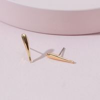 Qingdao Davey European And American Fashion Jewelry Simple Metal Stud Earrings Girls Earrings sku image 1