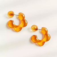 Fashion Jewelry Earrings Acrylic Flower Petal Earrings sku image 1