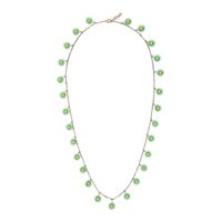 Korean Style Creative Long Sweater Chain Fresh Green Flower Necklace Girlfriends Same Style Gift Necklace Wholesale Fashion sku image 1