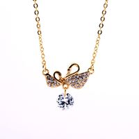 Light Luxury Niche Design Sense Double Swan Necklace Fashion Creative Valentine's Day Gift Clavicle Chain Wholesale sku image 1