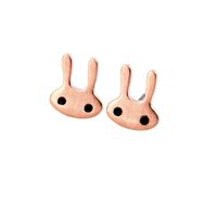Fun Cute Bunny Earrings Animal Earrings Exquisite Niche Design Ear Jewelry sku image 1