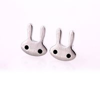 Fun Cute Bunny Earrings Animal Earrings Exquisite Niche Design Ear Jewelry sku image 2