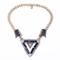 Hip-hop Clavicle Chain Street Style Triangle Necklace Sweet Cool Wind Creative Sweater Chain Wholesale Tide sku image 1