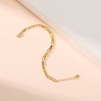 New Copper-plated 18k Real Gold Trend Bracelet Creative Hollow Zircon Temperament Small Jewelry Wholesale main image 3