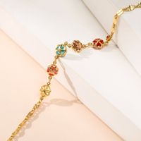Fashion Bracelet Female Color Zircon Geometric Jewelry Copper Plated 18k Real Gold Small Jewelry For Friends main image 4