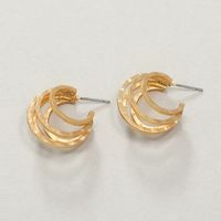 Fashion Retro Exaggerated Three-layer Circle Earrings Korean Version Of Simple Temperament Trend Niche Design Exaggerated Earrings main image 4