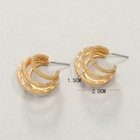 Fashion Retro Exaggerated Three-layer Circle Earrings Korean Version Of Simple Temperament Trend Niche Design Exaggerated Earrings main image 5