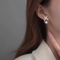 Fashion Geometric Plating Alloy No Inlaid Earrings Ear Studs main image 3