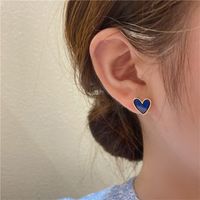 South Korea Blue Love Earrings Retro New Temperament Earrings main image 4