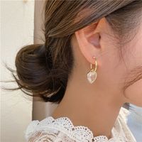 Korea Micro-inlaid Zircon Transparent Love Earrings S925 Silver Needle Earrings main image 4