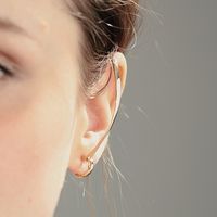 Bijoux Fantaisie Boucles D&#39;oreilles Asymétriques Unilatérales Boucles D&#39;oreilles Clips D&#39;oreille main image 3
