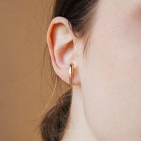Qingdao Davey European And American Fashion Jewelry Simple Metal Stud Earrings Girls Earrings main image 1
