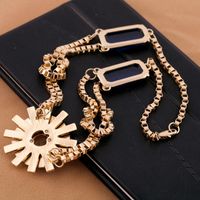 Fashion Long Necklace Gemstone Autumn And Winter Sweater Chain Creative Flower Pendant Accessories main image 5