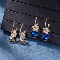 Simple Temperament Super Shiny Crystal Gem Earrings Super Fairy Goddess Temperament Zircon Earrings Sterling Silver Needle Ear Rings Wholesale main image 1