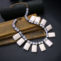 Japanese And Korean Fashion Gem Clavicle Chain Girlfriends Same Style Gift Necklace Sweet Personality Diamond-embedded Sweater Chain Wholesale Fashion main image 1