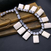 Japanese And Korean Fashion Gem Clavicle Chain Girlfriends Same Style Gift Necklace Sweet Personality Diamond-embedded Sweater Chain Wholesale Fashion main image 3