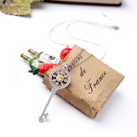 Japanese And Korean Creative Key Necklace Special Interest Light Luxury Internet Celebrity Same Style Ins Clavicle Chain Temperament Girlfriends Birthday Gift Fashion main image 4