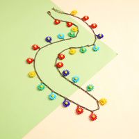 Temperament Simple Flower Necklace Small Fresh Long Sweater Chain Flower Necklace Tide main image 4