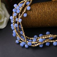 Graceful And Fashionable Ol Necklace Internet Celebrity Same Style Purple Crystal Gem Necklace European And American Atmosphere Multilayer Collarbone Necklace Wholesale main image 4