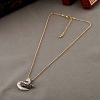 Simple Temperament Little Swan Necklace Niche Design Sense Clavicle Chain Autumn And Winter Long Sweater Chain Tide main image 6