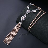 Korean Style Long Fringed Pearl Necklace National Fashion Ethnic Sweater Chain Fashion Temperament Necklace Internet Influencer Street Snap Necklace main image 6