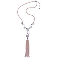 Korean Style Long Fringed Pearl Necklace National Fashion Ethnic Sweater Chain Fashion Temperament Necklace Internet Influencer Street Snap Necklace main image 3