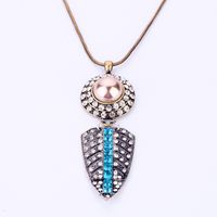 Retro Trend Feather Necklace Harajuku Style Hip-hop Necklace Same Paragraph Long Temperament Sweater Chain main image 6
