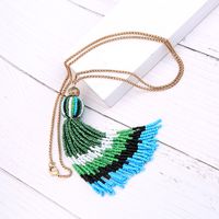 European And American Fashion Chain Long Ethnic Style Tassel Necklace Elegant Bohemian Beach Accessories Necklace Clavicle Chain main image 3