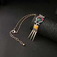 Same Style Of National Tide Necklace Light Luxury Niche Design Long Clavicle Chain High-end Sweater Chain In Autumn And Winter main image 2