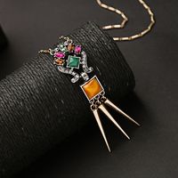 Same Style Of National Tide Necklace Light Luxury Niche Design Long Clavicle Chain High-end Sweater Chain In Autumn And Winter main image 4