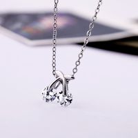 Korean Style Creative Cherry Necklace Sweet Girl Necklace Mori Style In Japan And Korea Temperament Clavicle Chain Fresh Cute Sweater Chain main image 1