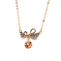Light Luxury Niche Design Sense Double Swan Necklace Fashion Creative Valentine's Day Gift Clavicle Chain Wholesale main image 5