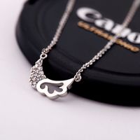 Creative Harajuku Style Hollow Necklace Shiny Diamond-encrusted Goddess Temperament Necklace Girlfriends Same Style Gift Sweater Chain Fashion main image 4