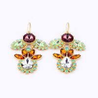 French Sweet Classic Style Earrings Creative Cute Flowers Earrings Internet Celebrity Same Style Super Shiny Gem Goddess Temperament Earrings main image 6