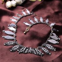 Hip Hop Punk Diamond-studded Necklace Internet Celebrity Same Style Street Snap Fashion Necklace Nightclub Disco Dancing Clavicle Chain Neck Chain Necklace Wholesale main image 2
