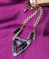 Hip-hop Clavicle Chain Street Style Triangle Necklace Sweet Cool Wind Creative Sweater Chain Wholesale Tide main image 3