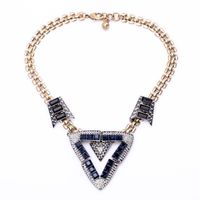 Hip-hop Clavicle Chain Street Style Triangle Necklace Sweet Cool Wind Creative Sweater Chain Wholesale Tide main image 6