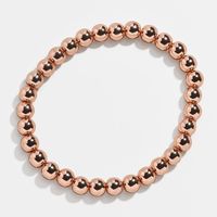Simple Basic Color-preserving 6mm Copper Bead Bracelet Fashion Wild Bracelet Wholesale sku image 3