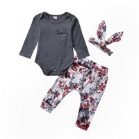 Vêtements Pour Enfants Vêtements De Bébé Costume Trois Pièces Printemps Et Automne Vêtements De Maison En Coton À Manches Longues sku image 5