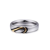 Korean Version New Gold Heart-shaped Couple Ring Creative Couple Ring Wholesale sku image 8