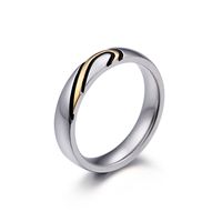 Korean Version New Gold Heart-shaped Couple Ring Creative Couple Ring Wholesale sku image 9