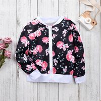 Printing Children's Clothing Suit Zipper Flowers Children's Suit 2-7 Years Old Girls Autumn Clothes main image 6