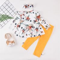 3 Year Old Female Baby Autumn Bow Children's Clothing Suit main image 4