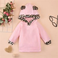 Girls' Sweater New Style Pink Leopard Print Two-piece Suit Children's Sweater Suit main image 3