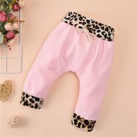 Girls' Sweater New Style Pink Leopard Print Two-piece Suit Children's Sweater Suit main image 4