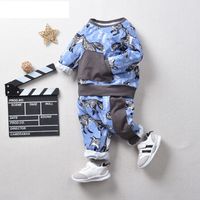 Children's Round Neck Thick Sweater Autumn And Winter Boy Sweater Suit main image 1