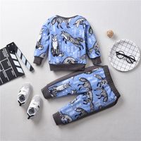 Children's Round Neck Thick Sweater Autumn And Winter Boy Sweater Suit main image 4