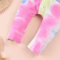 2021 Autumn Children's Clothing New Baby Long-sleeved Jumpsuit Chinese Style Ink Painting Boys And Girls Tie-dyed Jumpsuit main image 5